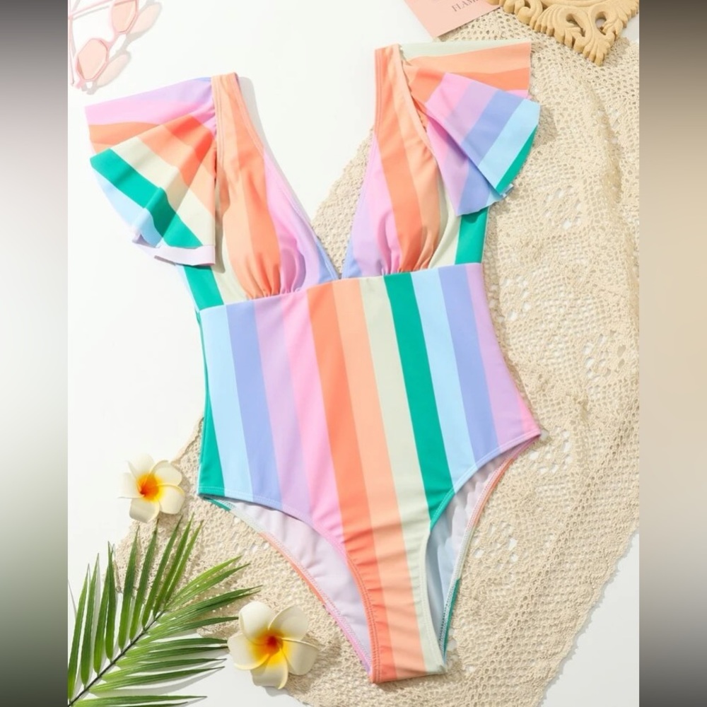 ISO Ruffled RAINBOW Swimsuit HELP!